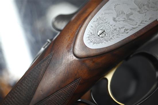 A 12-bore Beretta Giorlanelli over and under double barrel shotgun,